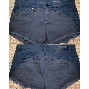 BLANKNYC Low Rise Micro Mini Daisy Dukes Jean Denim Shorts Black 24 0 XS